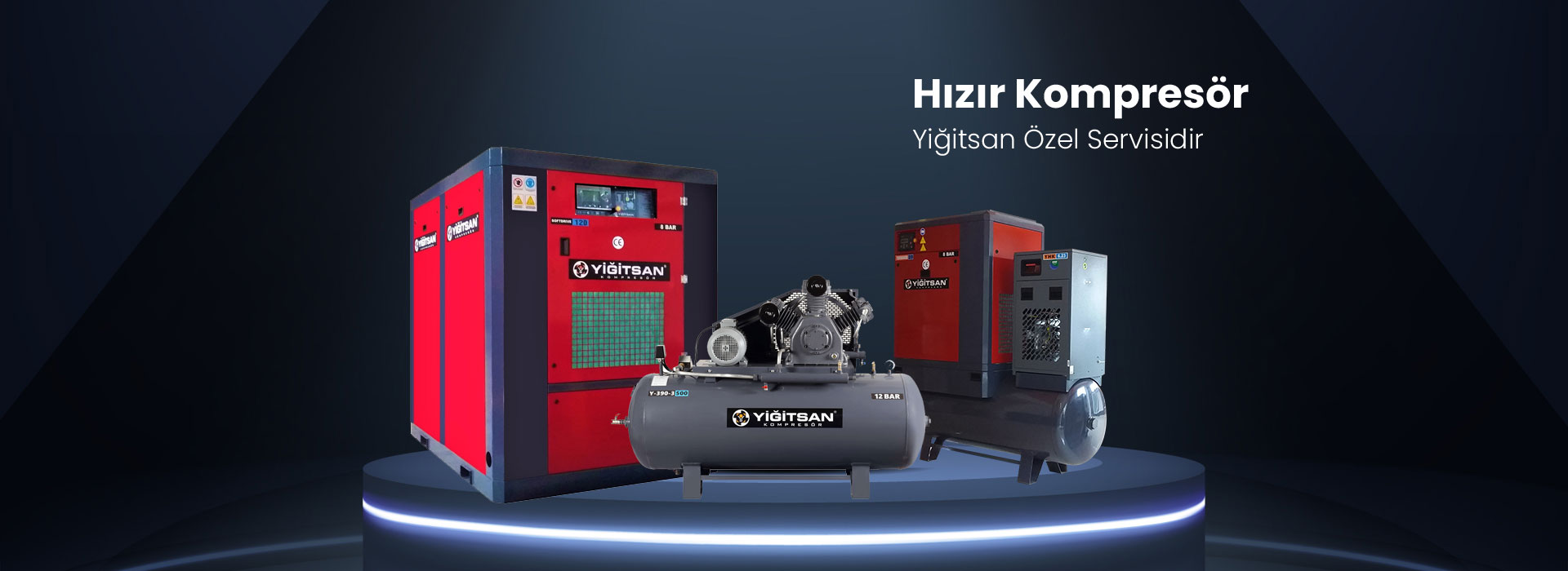 Yiğitsan kompresör ürün ve servis görseli